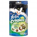 FELIX CRISPIES GOLOSINA CARNE & VERDURA 45G GATO VERDE.