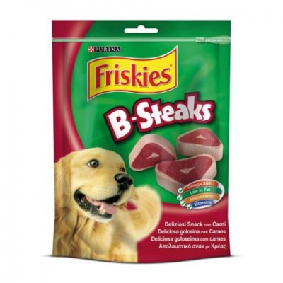 FRISKIES B STEAKS GOLOSINA CARNES 150G PERRO.