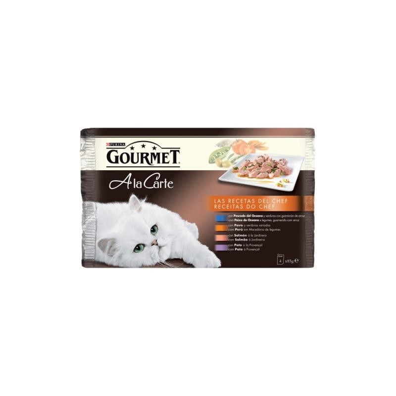 GOURMET A LA CARTE REC. DEL CHEF (PESC. OCEANO) 85G NARANJA (4U).