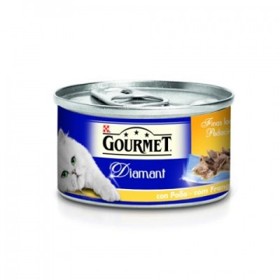 GOURMET DIAMANT FINAS LONCHAS 85G (POLLO) AMARILLO.