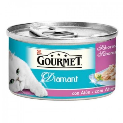 GOURMET DIAMANT LAMINAS 85G (ATUN EN GELAT.) ROSA.