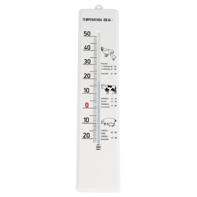 TERMOMETRO AMBIENTE GRAFICOS. PLASTICO - 30 cm 