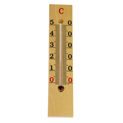 TERMOMETRO AMBIENTE MADERA - 26 cm 