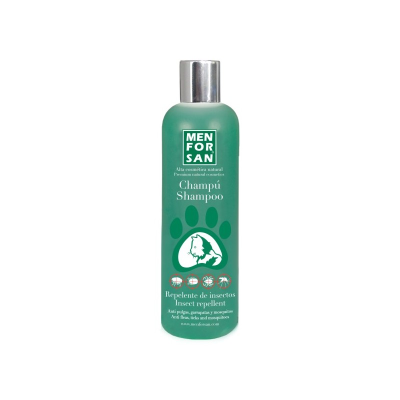 CHAMPU GATOS REPELENTE INSECTOS MFS 300 ML.